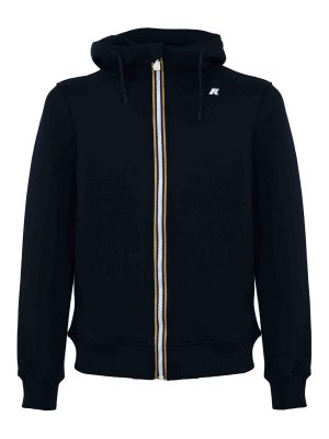 パーカー・フーディ DONDUP HOODIE FULL ZIP BASIC FLEECE Dondup Hoodie Full Zip Basic Fleece - Blue | UF683KF0196UHY4890