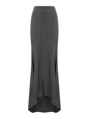 Philosophy di Lorenzo Serafini: gonne al ginocchio  e longuette - Gonna Lunga Asimmetrica In Misto Lana