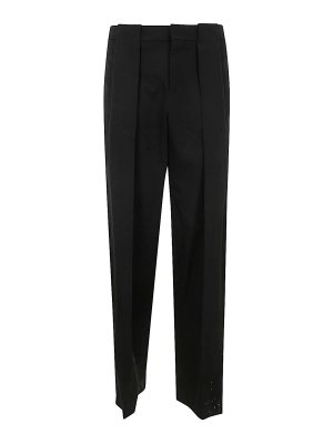 Balmain: casual trousers - Pleated Gdp Pants