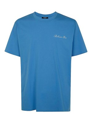Balmain: t-shirts - Signature Emb Tshirtbulky Fit