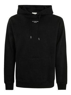 パーカー・フーディ BALMAIN FW24 LIPS PRINT HOODIE (DH0JT047GE07 EAB) Printed Balmain Universe logo and planet hoodie black black