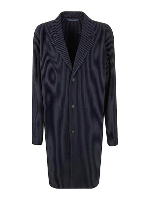 HOMME PLISSÉ ISSEY MIYAKE: カジュアルジャケット - カジュアルジャケット - ブルー