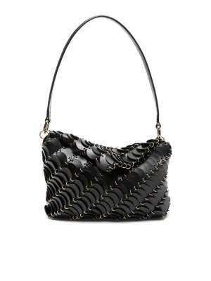 Ibeliv Medium Black Raffia Shoulder Bag - Black