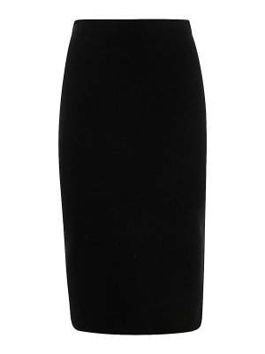 【関税込み】ERMANNO SCERVINO Long cloth skirt Ermanno Scervino Long Cloth Skirt - Black | D452O302HNG95708