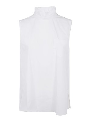 Sacai: waistcoats & gilets - Cotton Poplin Pullover