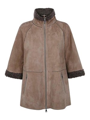 【2020✨️Theory】OVERLAY DF LUXE NEW DIVIDE Theory Luxe New Divide coat in brown - Brown | K0601404WALNUT