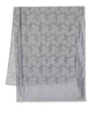 スカーフ FABIANA FILIPPI Woman Scarf Grey SAD275A006L402 VRU Fabiana Filippi Cashmere blend scarf - Grey | SAD224A048L139VRU