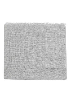 Moncler Rib knitted virgin wool scarf - Grey