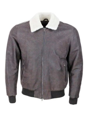 BARBA: casual jackets - Leather jacket