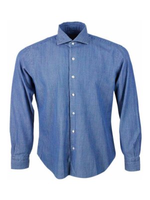 BARBA: Camisas - Camisa - Denim