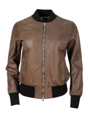 BARBA: casual jackets - Leather jacket
