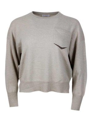 BRUNELLO CUCINELLI: crew necks - Tech fabric jumper