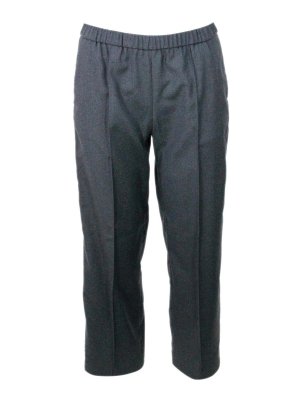 パンツ alexander mcqueen FW24 Pinstripe pants (798018QJAEI 1124) Alexander Mcqueen Pinstripe Pants - Grey - Women