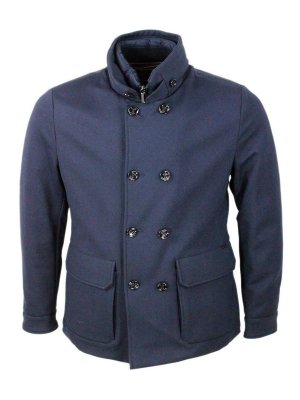 MOORER: Vestes casuals - Veste Casual - Bleu Foncé