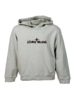 STONE ISLAND: Sweatshirts & Pulls - Sweat-Shirts - Blanc