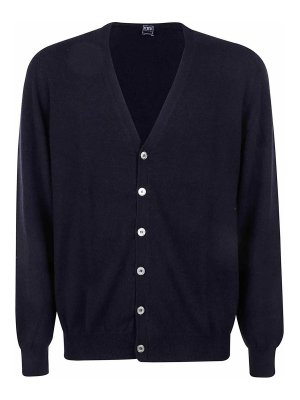 FEDELI: maglia collo rotondo - Maglione Blu