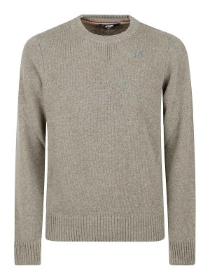 K-WAY: Pull col rond - Pull Col Rond - Beige