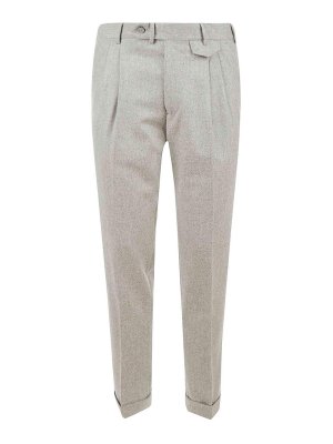 SANTANIELLO: casual trousers - Trousers Beige