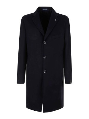 TAGLIATORE: short coats - Coat Blue