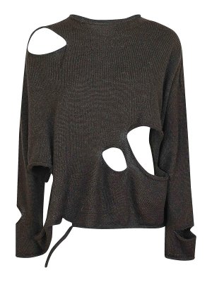 YOHJI YAMAMOTO: maglia collo a barchetta - Girocollo Wg