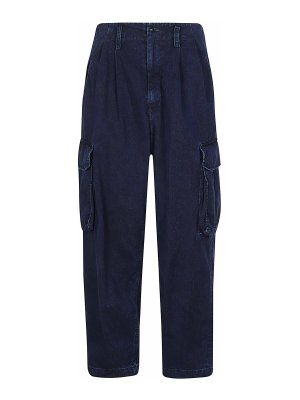 YOHJI YAMAMOTO: トラウザーショーツ - ショートパンツ - ミディアムウォッシュ