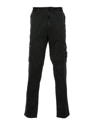 STONE ISLAND: Pantalones casual - Pantalón Casual - Negro