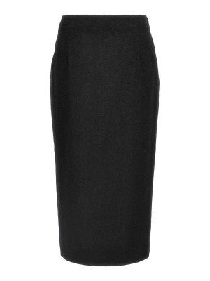 ALESSANDRA RICH: Knee length skirts & Midi - Midi Tweed Boucl Skirt