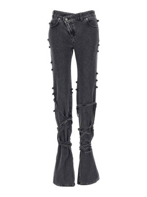 ALEXANDER MCQUEEN: bootcut jeans - Jeans Asymmetric Closure