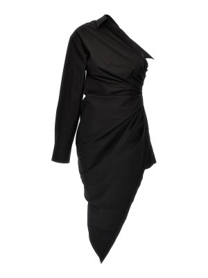 ALEXANDER WANG: short dresses - Asymmetrical Shirt Dress