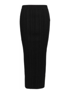 Balmain: Faldas media pierna y semilargas - Falda Semilarga - Negro