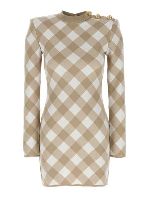 Balmain: abiti corti - Abito Vichy