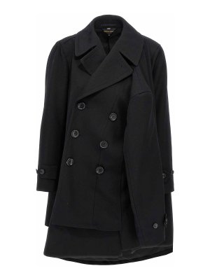 COMME DES GARCONS: Manteaux courts - Manteau Court - Noir