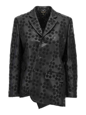 COMME DES GARCONS: blazers - Embroidery Single-Breasted Blazer
