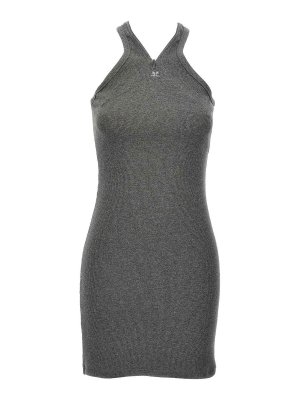 Courreges: Vestidos cortos - Vestido Corto - Gris