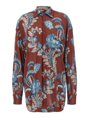 ETRO: shirts - Floral Foliage Shirt