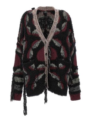 ETRO: cardigans - Fringed Oversized Cardigan