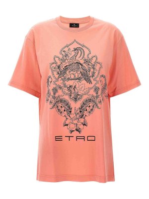 T shirts Givenchy Gemini print oversized cotton T shirt BW70603Z18271