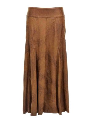 スカート UMA WANG FW24 JANE SKIRTS (UW2032 UW600) UMA WANG UMA WANG - Women Dyed Cotton Jane Skirt