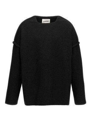 JIL SANDER: Cardigans - Cardigan - Noir