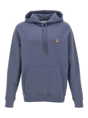 MAISON KITSUNÉ: Sudaderas y suéteres - Sudadera - Azul Claro