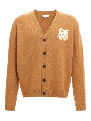 MAISON KITSUNÉ: cardigans - Fox Head Cardigan