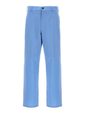 Marni: Trousers Shorts - Logo Embroidery Pants