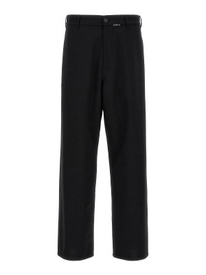 Marni: pantaloni shorts - Pantaloni con ricamo logo