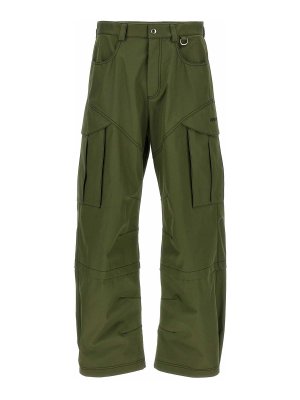 OFF-WHITE: Hosen Shorts - Shorts - Grün