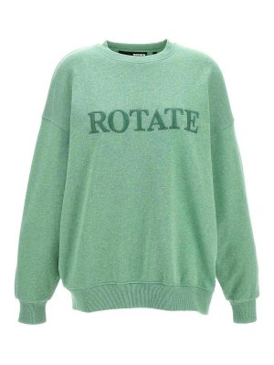 ROTATE Birger Christensen: Sweatshirts & Sweaters - Logo Crewneck Sweatshirt
