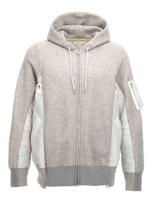 Sacai: Sweatshirts & Pulls - Sweat-Shirts - Gris