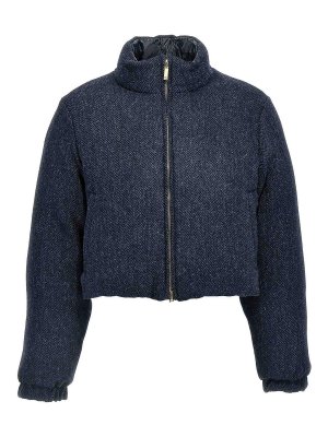 THOM BROWNE: ダウン・ハイテクジャケット - ブレザー - Herringbone Harris Tweed