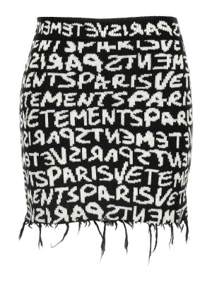 VETEMENTS: Faldas media pierna y semilargas - Falda Semilarga - Blanco