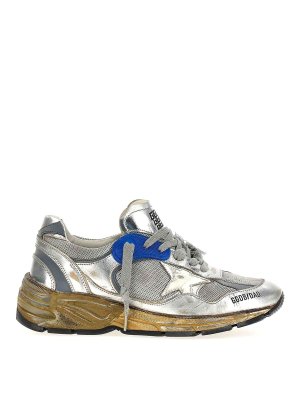 Golden Goose Stardan sneakers in white and silver glitter