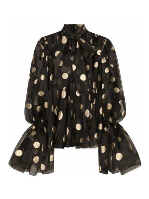 DOLCE & GABBANA: blouses - Silk Blouse Organza Blouse